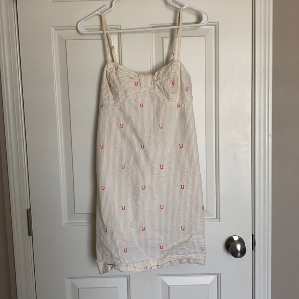 Lilly Pulitzer yellow horse shoe dress